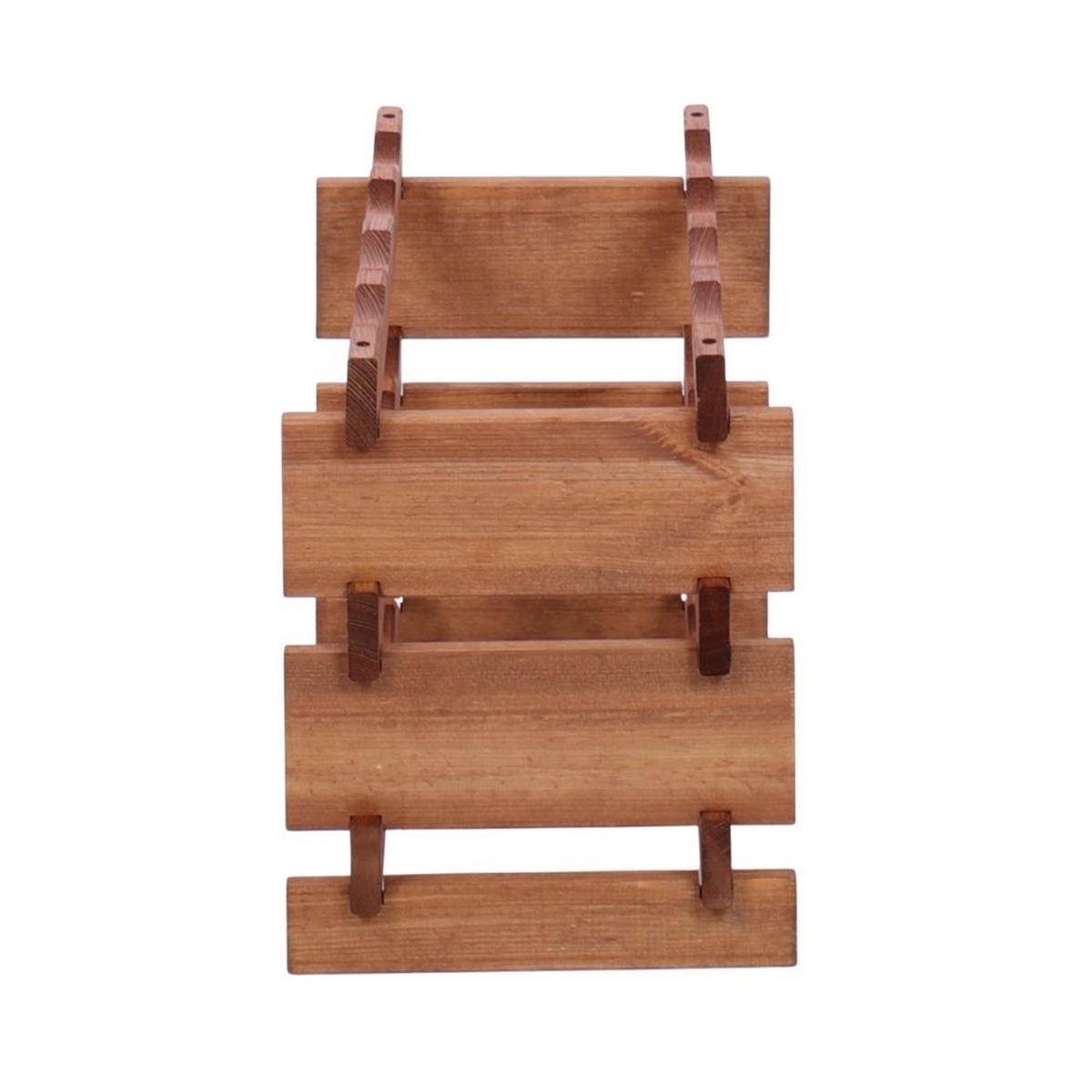 WEINREGAL VINOTECA FLEX PRO HxBxT 37x46x28cm 12 Flaschen auf 3 Ebenen Braun geölt - Braun, Holz (46/37/28cm) - PROREGAL