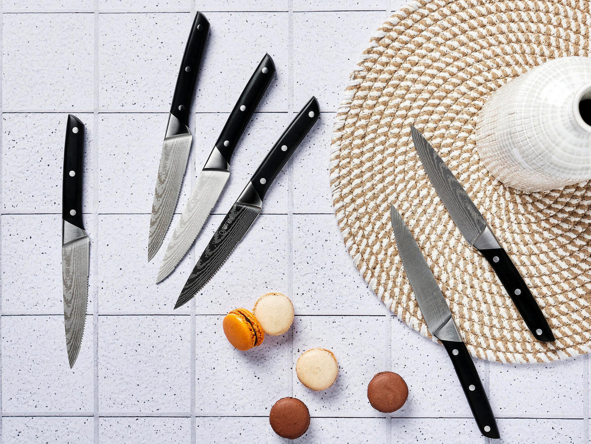 STEAKMESSER ERLING - 6er-Set - Silberfarben, Metall (26cm) - Björn