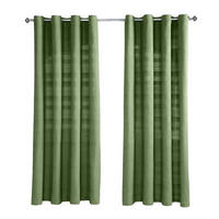 ÖSENVORHANG Rajput blickdicht 2er-Set, 167/182 cm - Olivgrün, Textil (167/182cm) - Homescapes