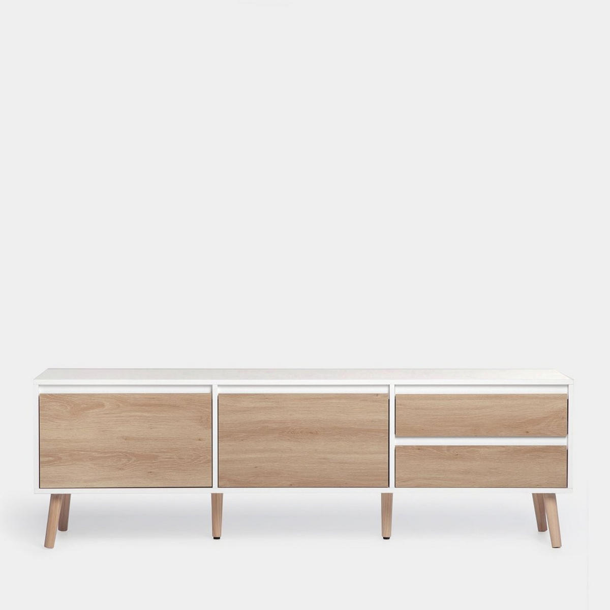 TV-ELEMENT Kemi Zweifarbig 160 cm x 51 cm - Multicolor, Holzwerkstoff (160/51/40cm)