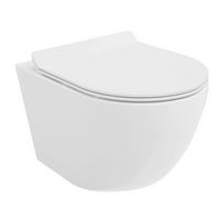 WAND-WC Rolo Weiß, Keramik, 48,5/37/35,5 cm - Weiß, Keramik (37/35.5/48.5cm) - bad land