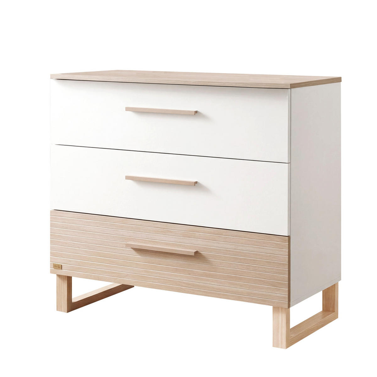 WICKELKOMMODE Noah - Eichefarben/Naturfarben, Holz/Holzwerkstoff (110/99/75cm) - Roba