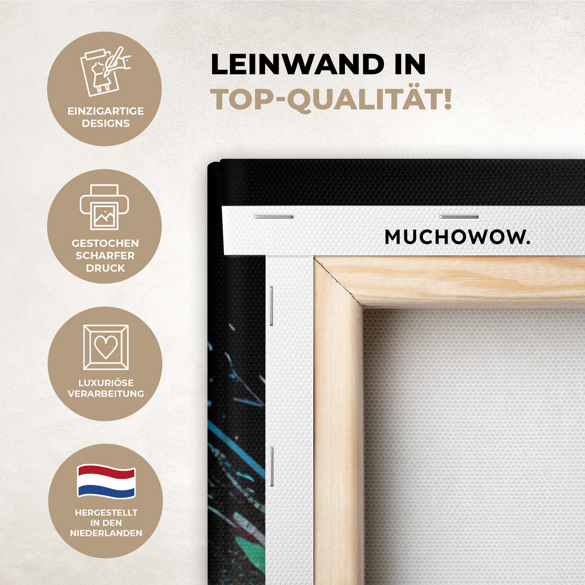 LEINWANDBILD Fußball - Farbe - Farben - Schwarz - Weiß 80x120 cm - Weiß, Textil (80/120cm) - MuchoWow