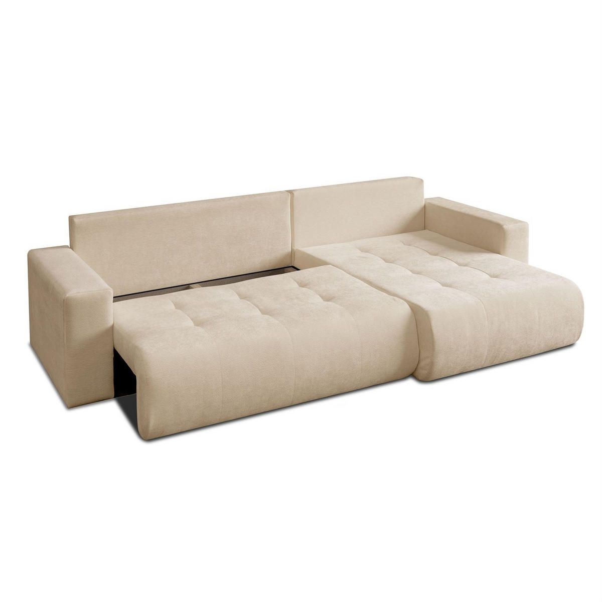 ECKSOFA CLOUD II XL mit Schlaffunktion Vibe 07 - Beige, Textil (280/152cm) - Lookway