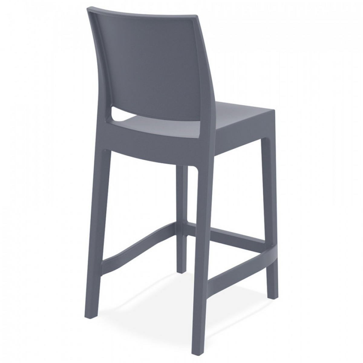 BARHOCKER grau 40.5x96.5x51cm - Grau, Kunststoff (40.5/96.5/51cm) - AlterEgo