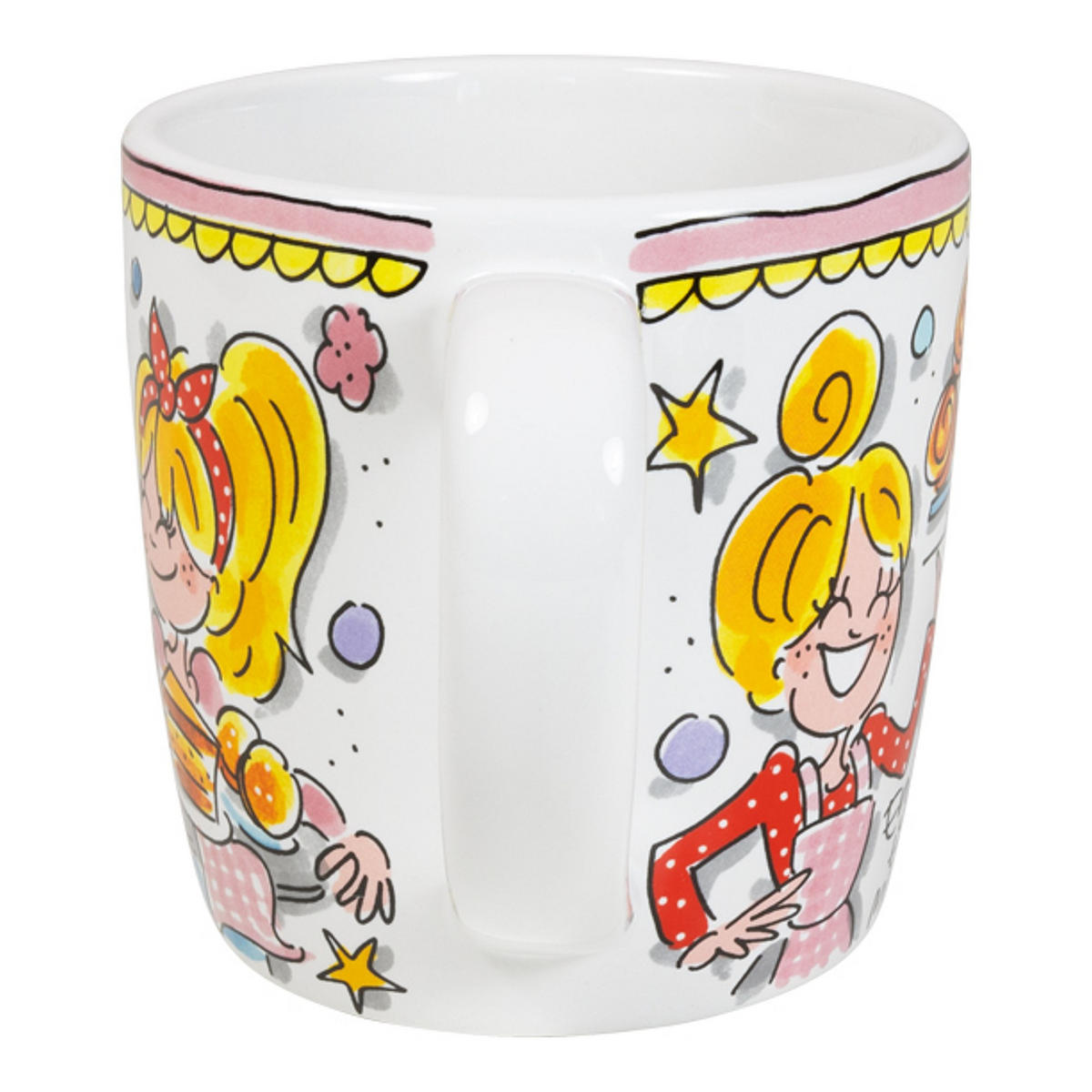 CAPPUCCINO-BECHER Große Liebe in Bunt - 500 ml - Multicolor, Keramik (0.5L) - Blond Amsterdam
