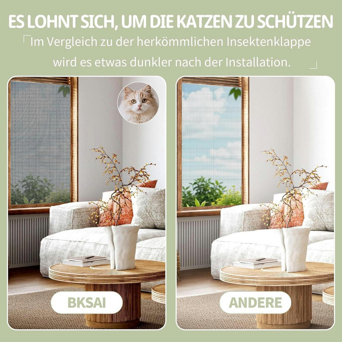 FENSTER Fliegengitter Katzensicher 100 x 130 cm - Schwarz, Textil (100/1/130cm)