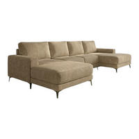 ECKSOFA VALTOR 320 cm x 185 cm – Stoff: ZOOM 03 Farbe: Beige - Beige, Textil (320/185cm) - A&J MöbelLand