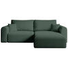 ECKSOFA Kornel mit Schlaffunktion Grün Boucle - Grün, Textil (248/165cm) - Bromarkt