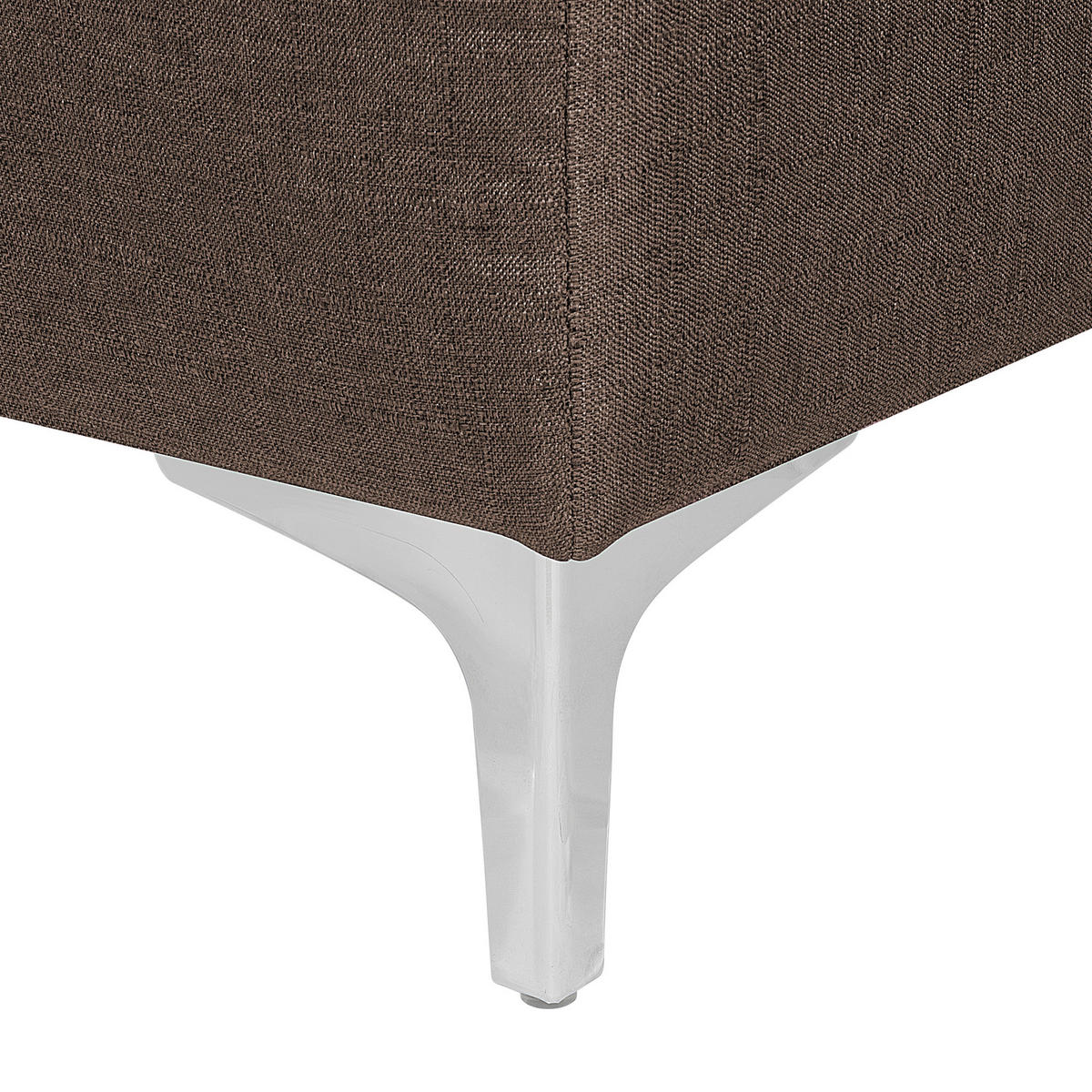 SCHLAFSOFA U-förmig Polsterbezug Dunkelbraun Aberdeen - Dunkelbraun, Textil (348/83/168cm) - Beliani