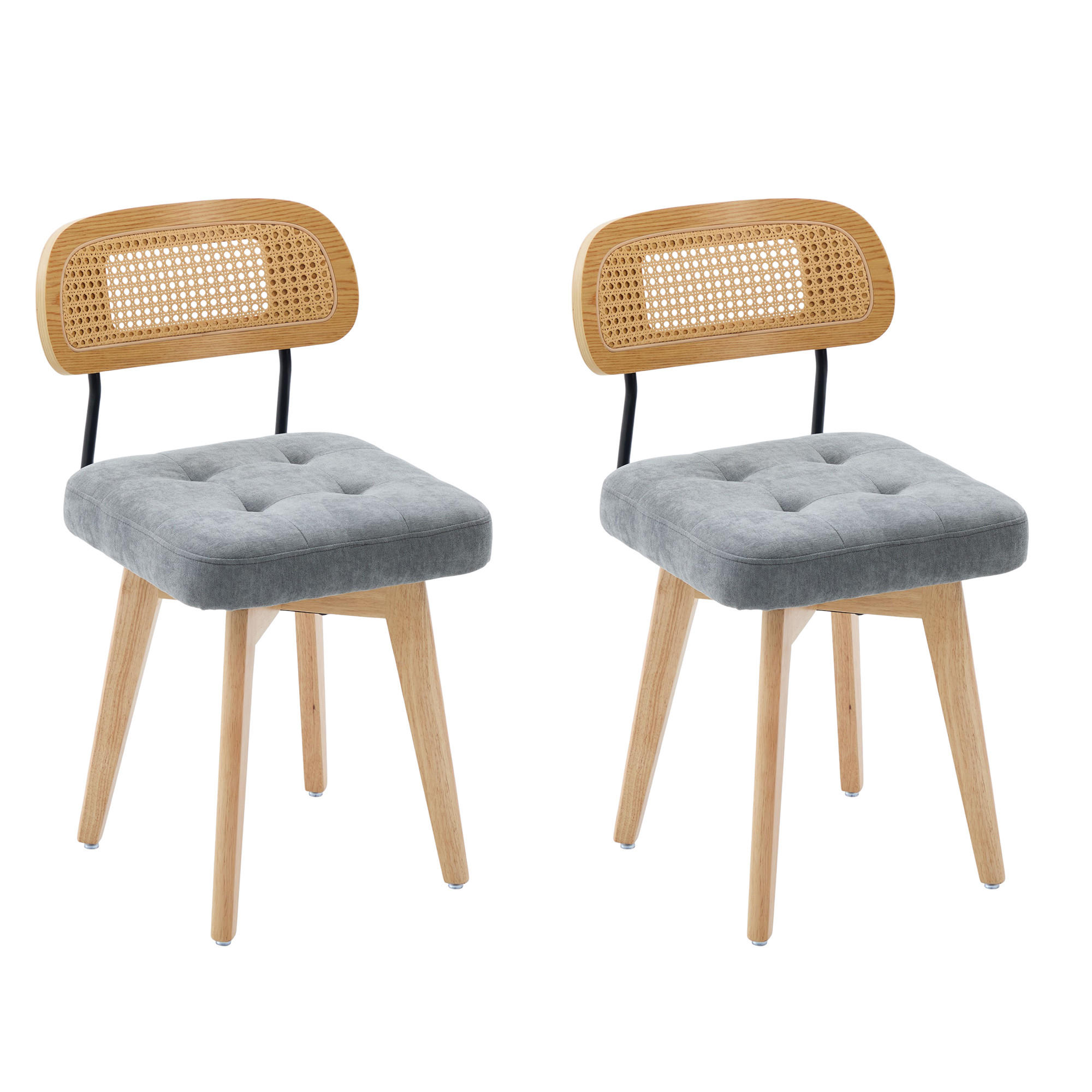 ComfortXL Stuhl-Set Grau 50x77x43 cm