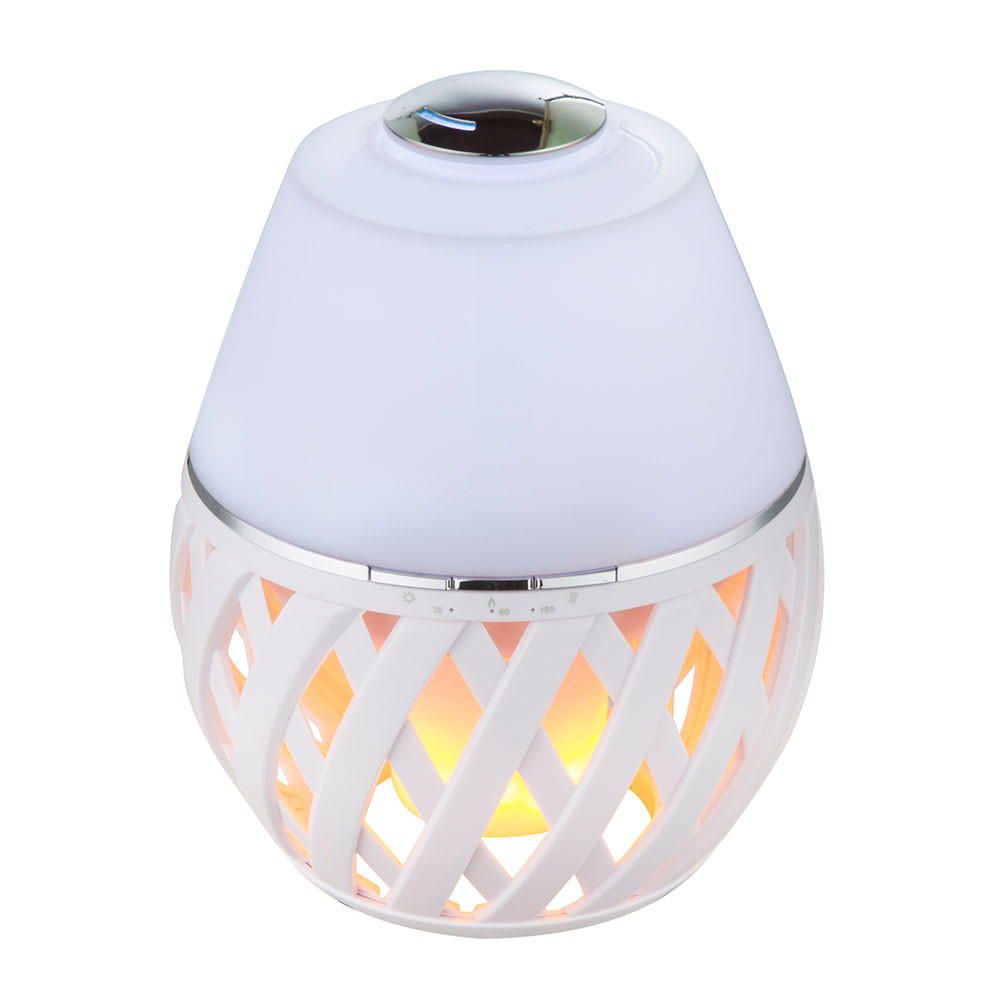 LED TISCHLEUCHTE Stream Weiß - Weiß, Kunststoff (14.8/14.8/20cm) - Globo Lighting