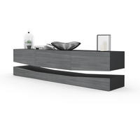 LOWBOARD City Fronten in Avola-Anthrazit - Anthrazit, Holzwerkstoff (178/48/39cm) - Vladon