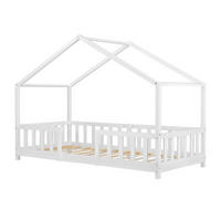 HAUSBETT Treviolo - Weiß, Holz (80/160cm) - [en.casa]