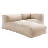 GARTENSOFA mit 2 Sitzplätzen, Beigefarbe - Beige, Textil - Oviala