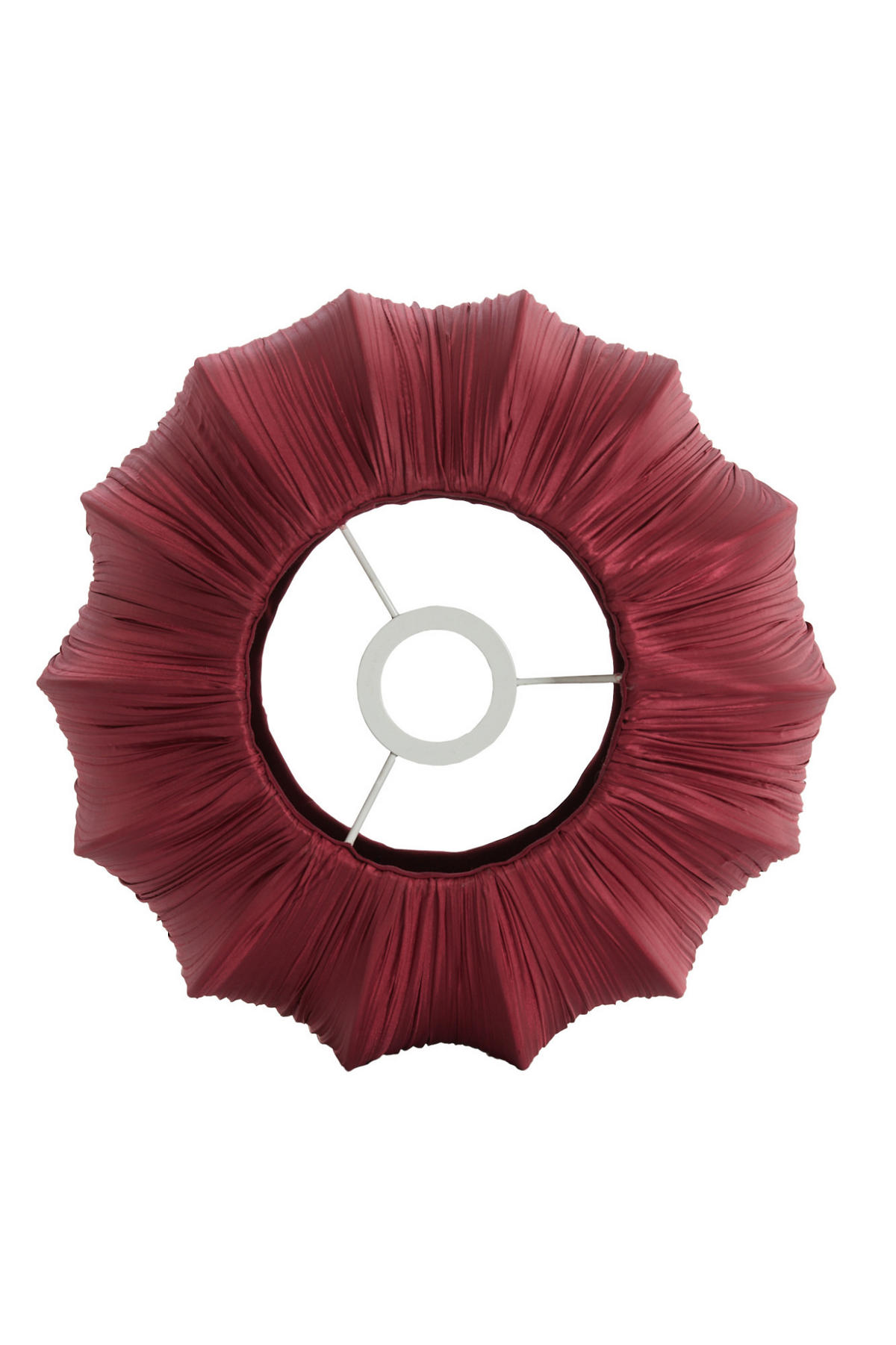 LAMPENSCHIRM Farol Rot Ø30/20 cm - Rot, Textil (30/30/20cm) - Light & Living