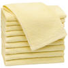GÄSTETÜCHER, 10er-Set, 30x50 cm, 100% Baumwolle, Gelb - Hellgelb, Textil (30/50cm) - Zollner