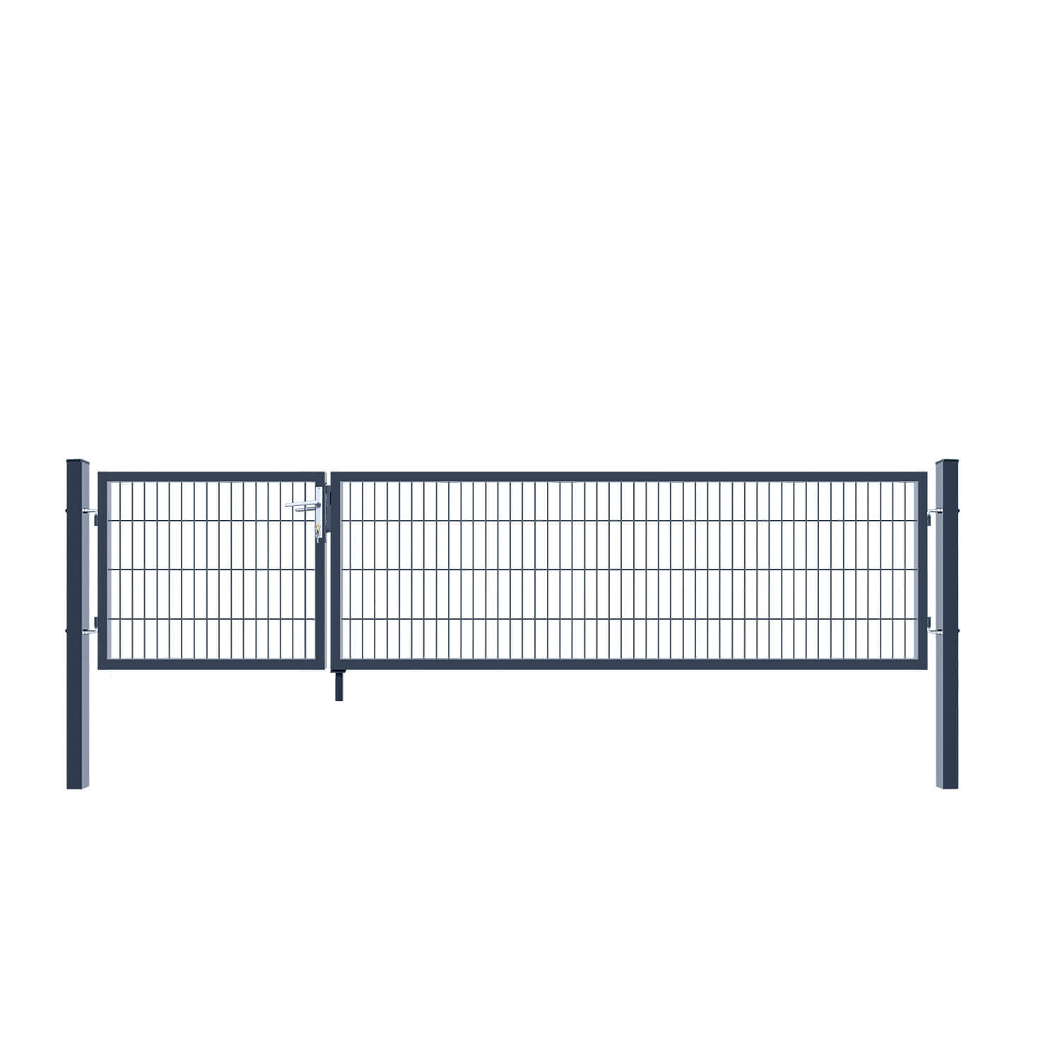 GARTENTOR ADITUS - Anthrazit, 80 x 350 cm - Anthrazit, Metall (350/80cm) - Home Deluxe