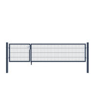 GARTENTOR ADITUS - Farbe: Anthrazit, Größe: 80 x 350 cm - Anthrazit, Metall (130/6cm) - Home Deluxe