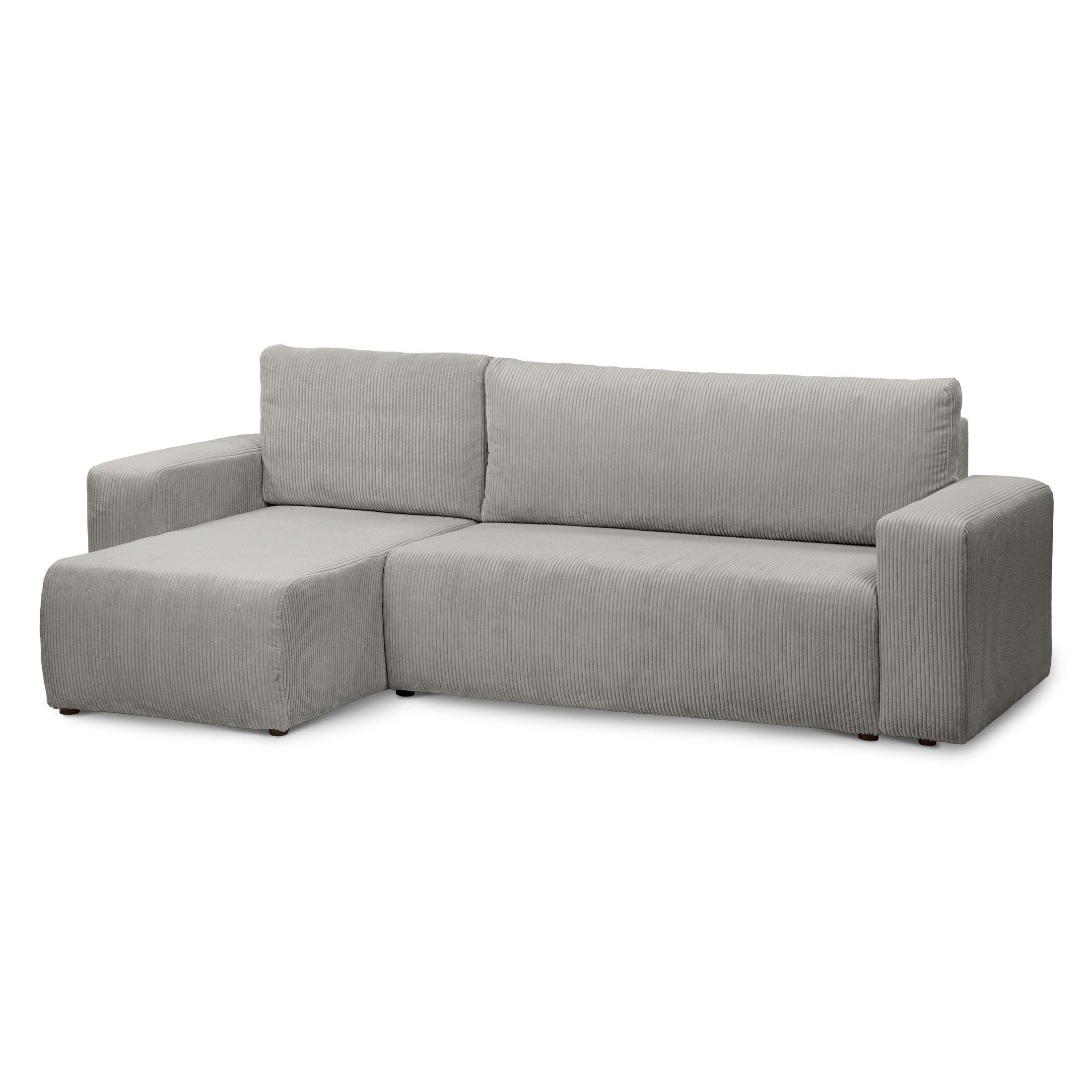 Pillovely Ecksofa Weiß 244x83x142 cm