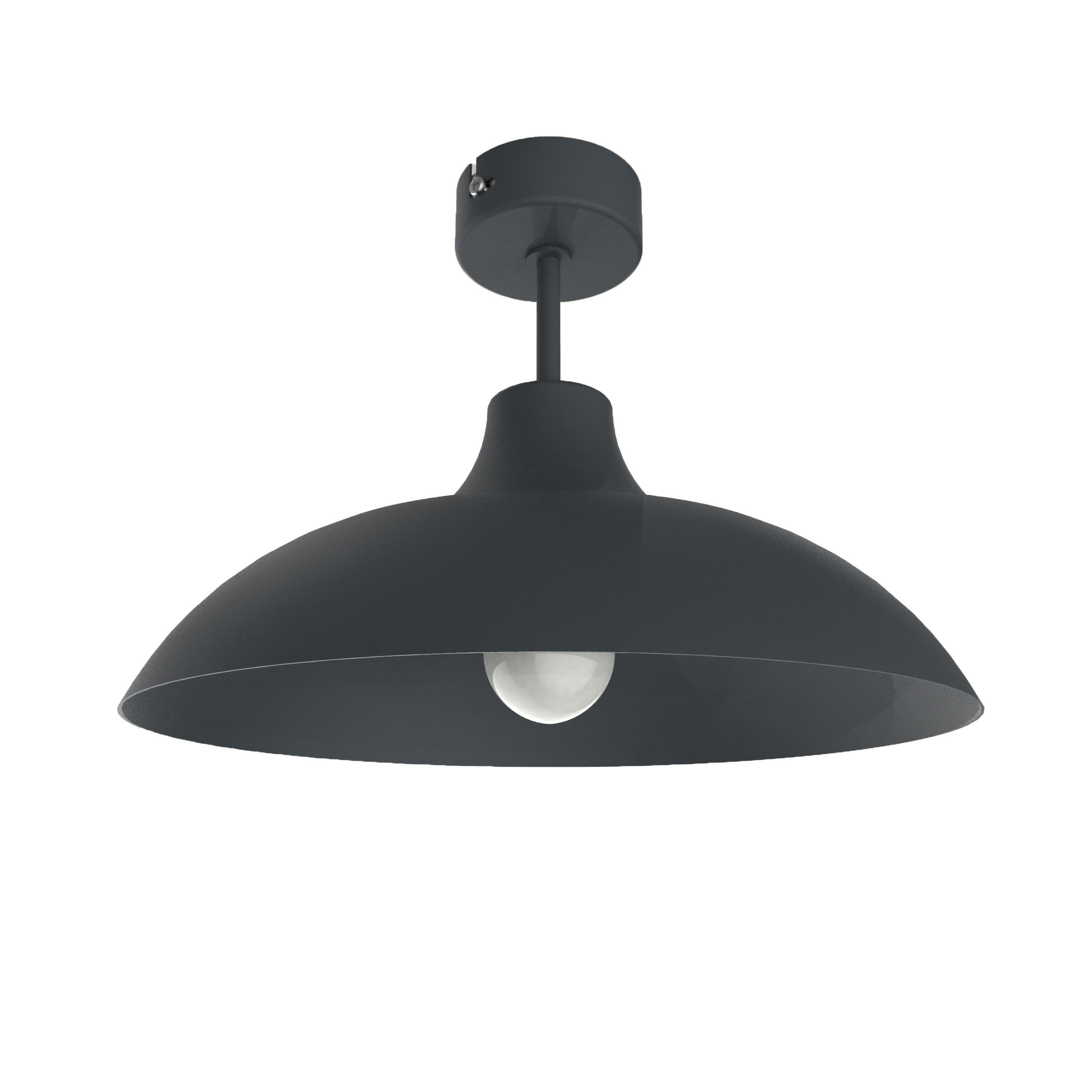 DECKENLEUCHTE - Anthrazit, Metall (30/30/20cm) - Lumicom