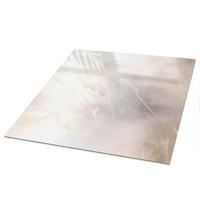 TISCHPLATTE 50x50 cm – Subtile Abstraktion - Braun, Glas (50/50/0.4cm) - Wallfluent