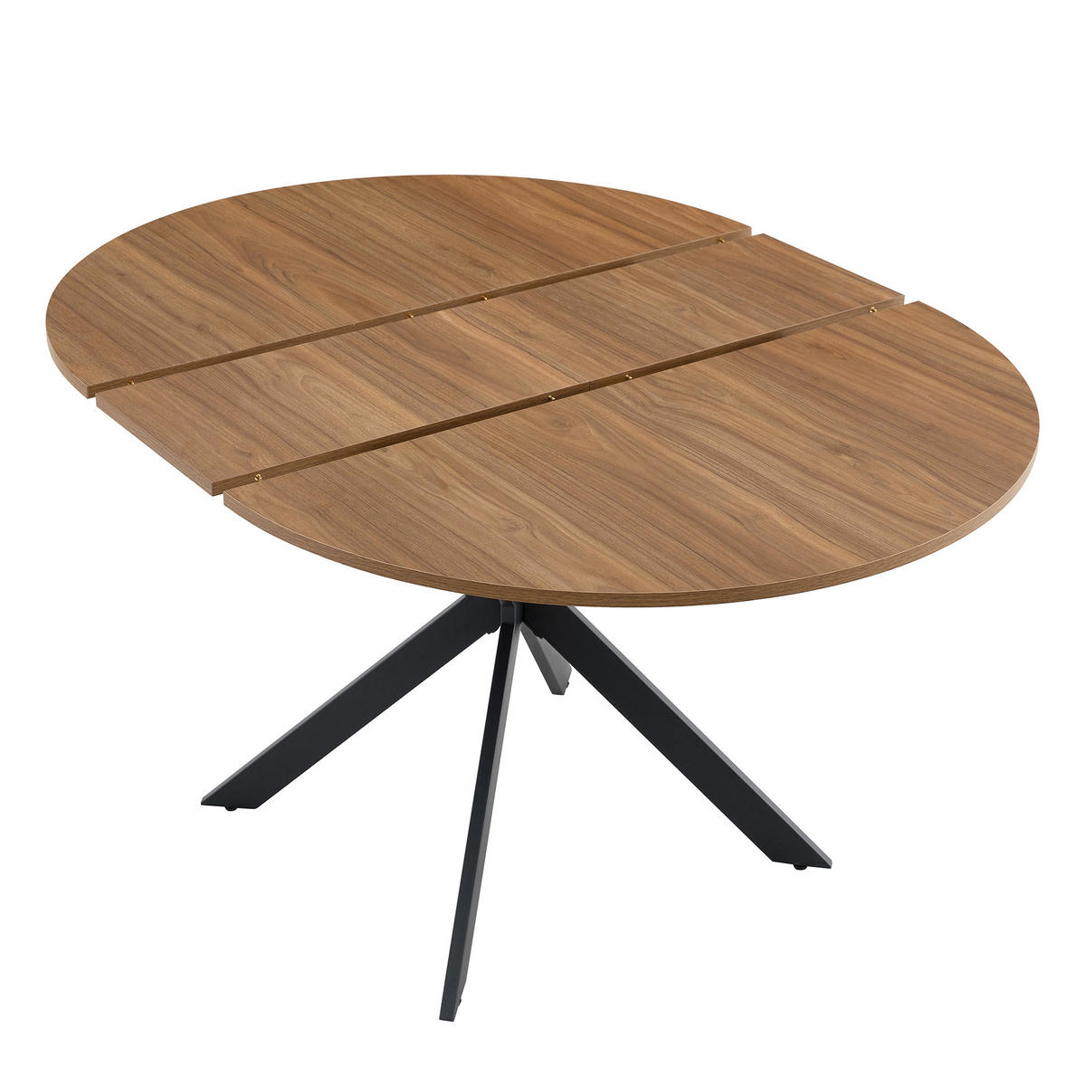 ESSTISCH ausziehbar 3‑Fuß rund/oval DE-40067 Nussbaum - Walnussfarben, Holzwerkstoff (137/137/76cm) - ComfortXL