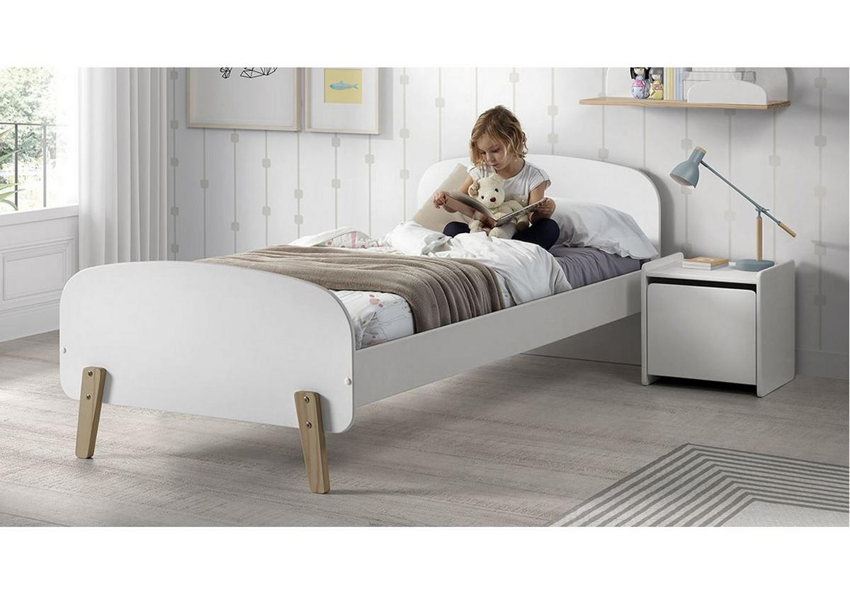 KINDERZIMMER Set Karilynn 1 Massivholz+MDF weiß - Weiß, Holz (210/73/110cm) - 58aufmkessel
