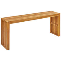 GARTENTISCH Akazienholz hellbraun 150/35 cm Bellano - Hellbraun, Holz (35/150/60cm) - Beliani