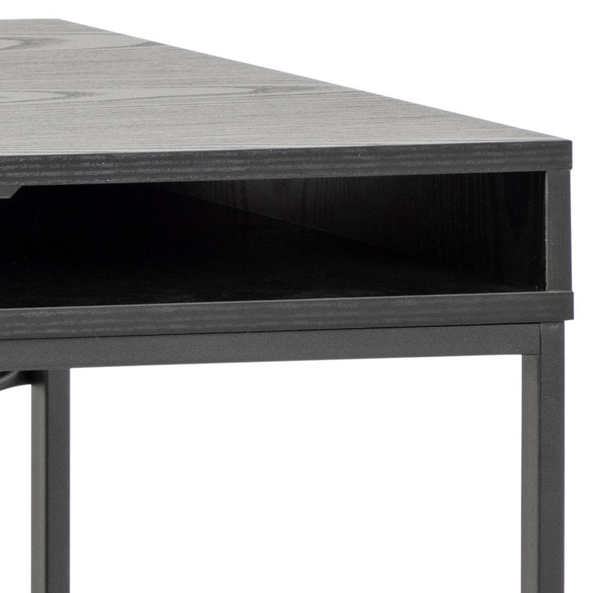 SCHREIBTISCH Schwarz - Schwarz, Holzwerkstoff (45/110/75cm) - ebuy24