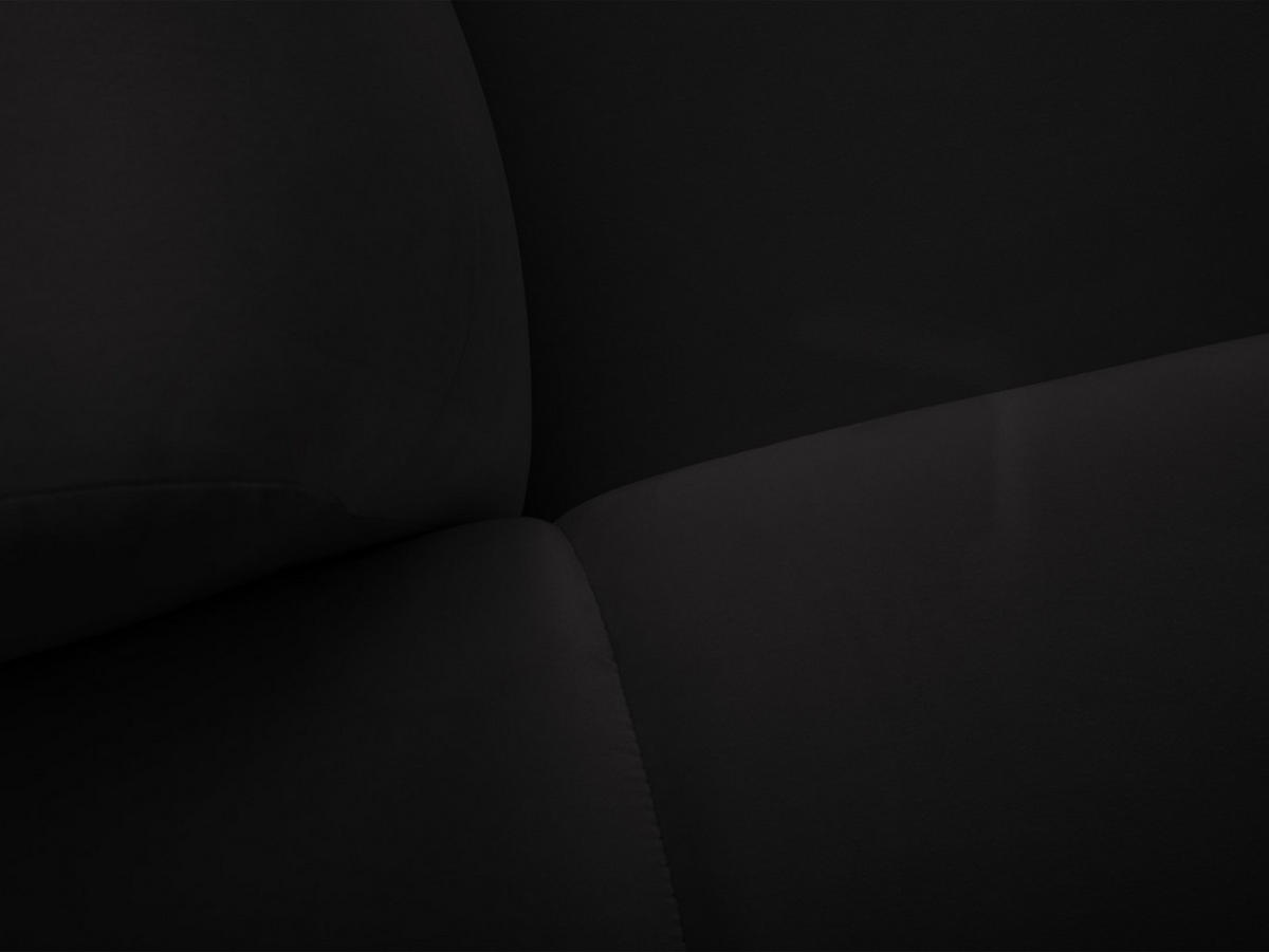 SOFA Kendal aus Samt schwarz 2 Sitzplätze - Schwarz, Textil (156/79/103cm) - Micadoni
