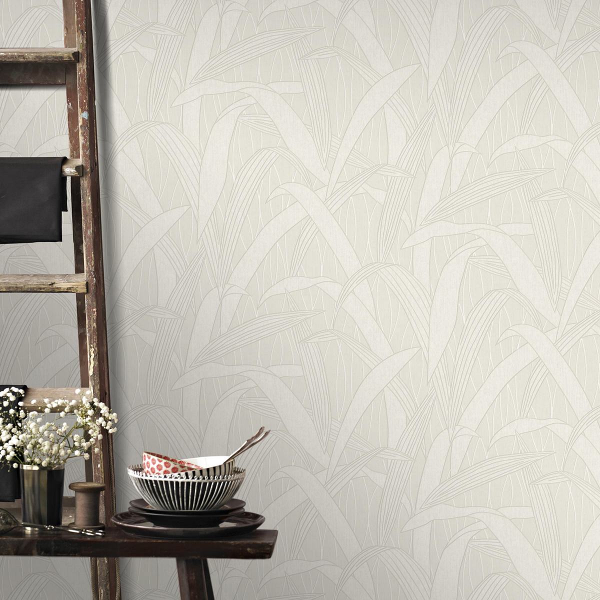 VLIESTAPETE Japandi - Taupe, Papier/Kunststoff (52/1000cm) - Superfresco Easy