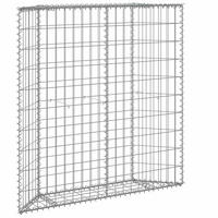 GABIONEN-HOCHBEET Trapezform Verzinkter Stahl 100x20x100 cm - Silberfarben, Metall (100/100/20cm)