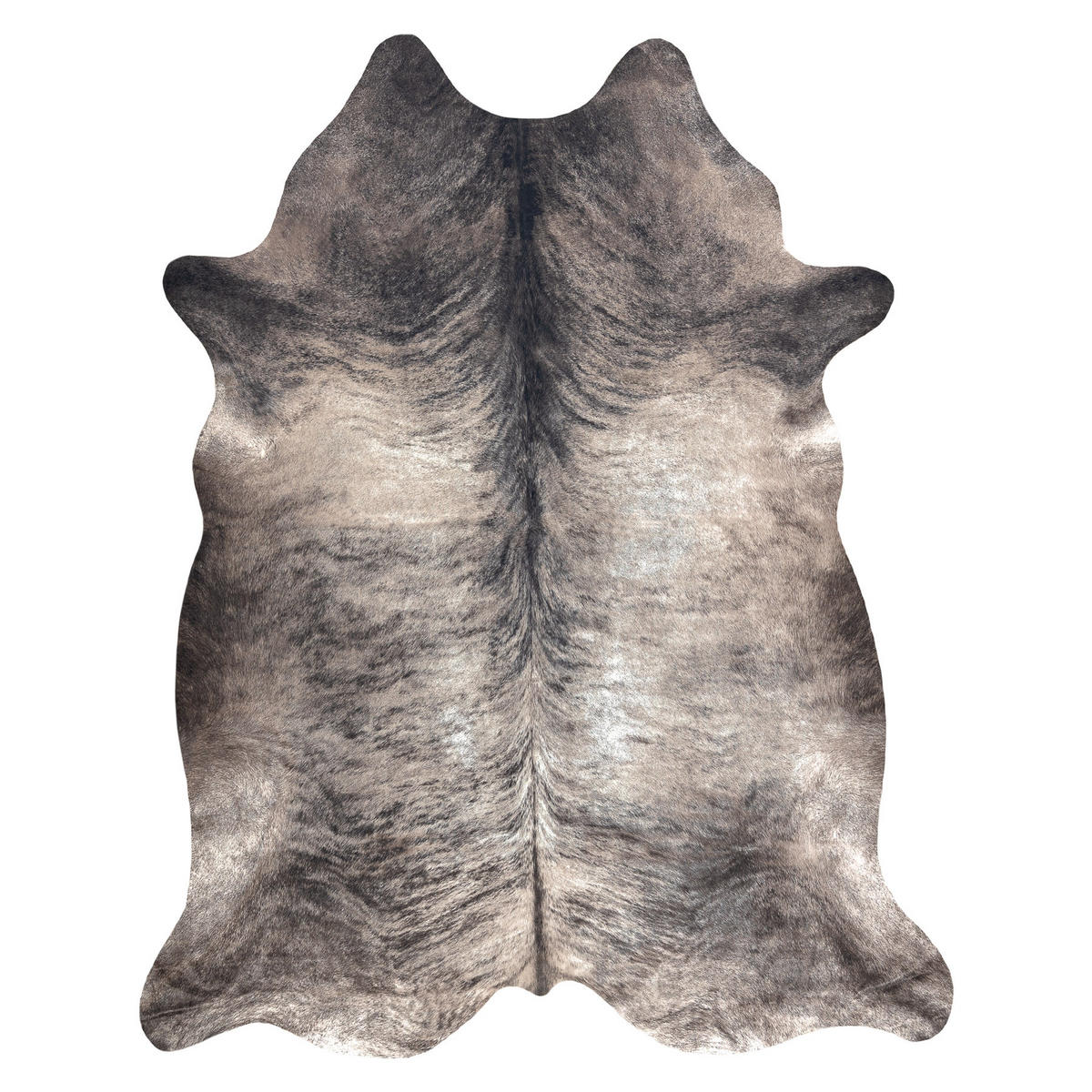 TEPPICH Künstliches Rindsleder 155/195 cm - Grau, Textil (155/195cm) - rugsX