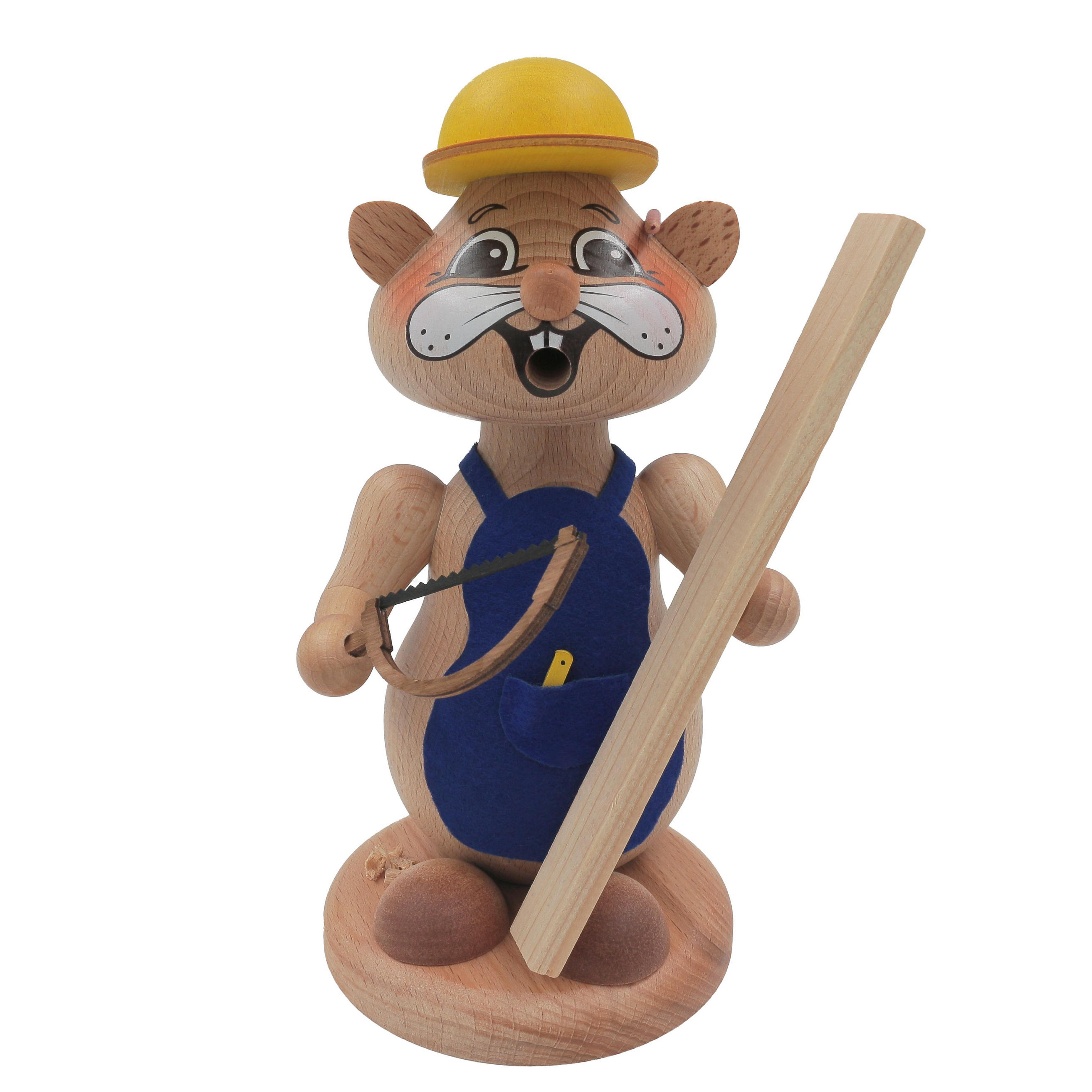 RAUCHFIGUR Hamster Handwerker 18 cm - Multicolor, Metall (12/18/0.1cm)