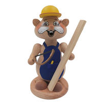 RAUCHFIGUR Hamster Handwerker 18 cm - Multicolor, Metall (12/18/0.1cm)