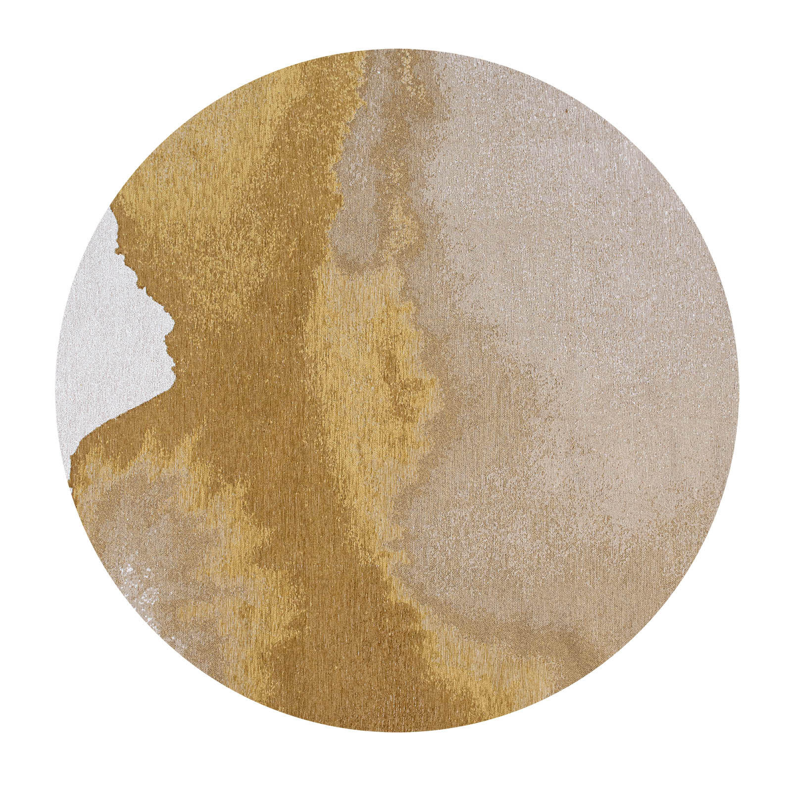 TEPPICH Sunset Meditation 240/240 cm - Gelb, Textil (240/240cm) - Louis De Poortere