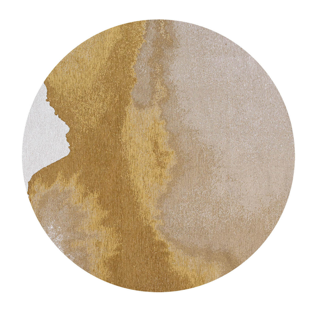 TEPPICH Sunset Meditation 240/240 cm - Gelb, Textil (240/240cm) - Louis De Poortere