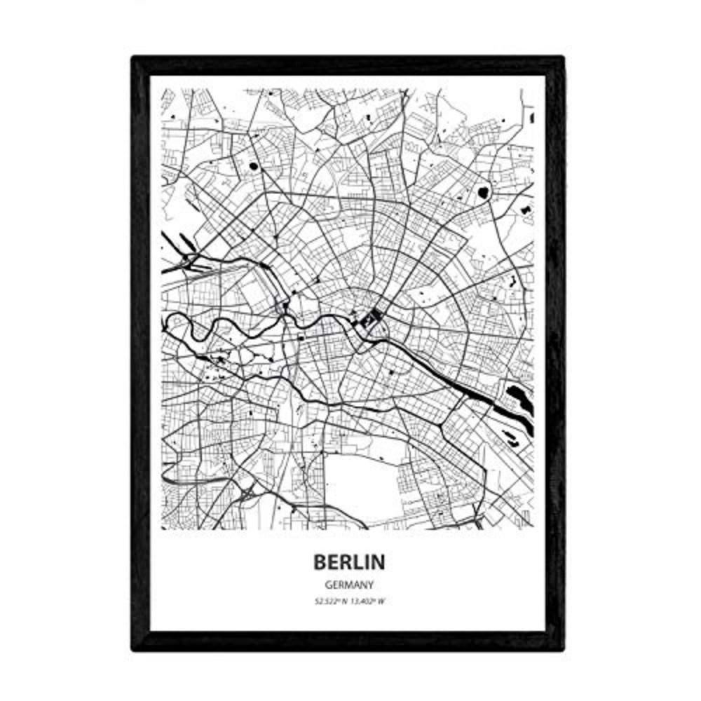 POSTER Berlin - Deutschland A3 Rahmenlos - Klar, Papier (29.7/5/42cm) - Nacnic