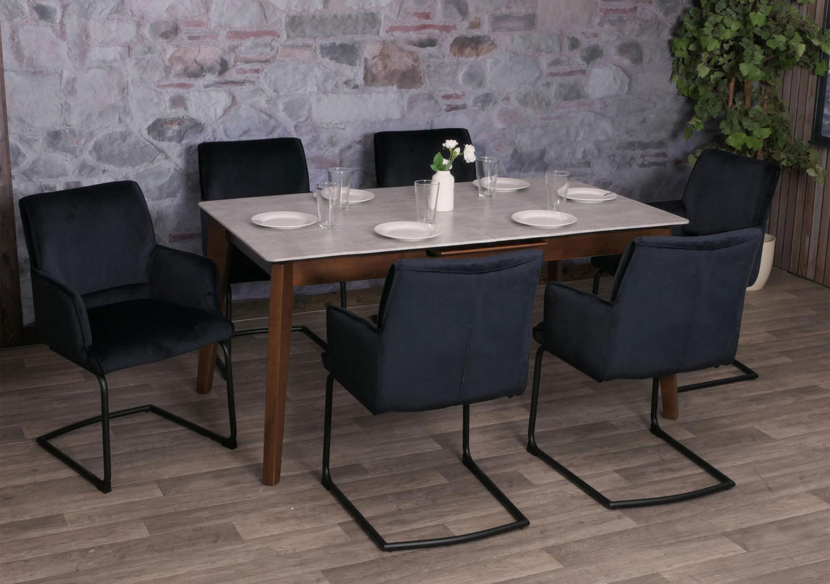 FREISCHWINGER Blau - Blau/Blaugrau, Textil (54/89/58cm) - MCW