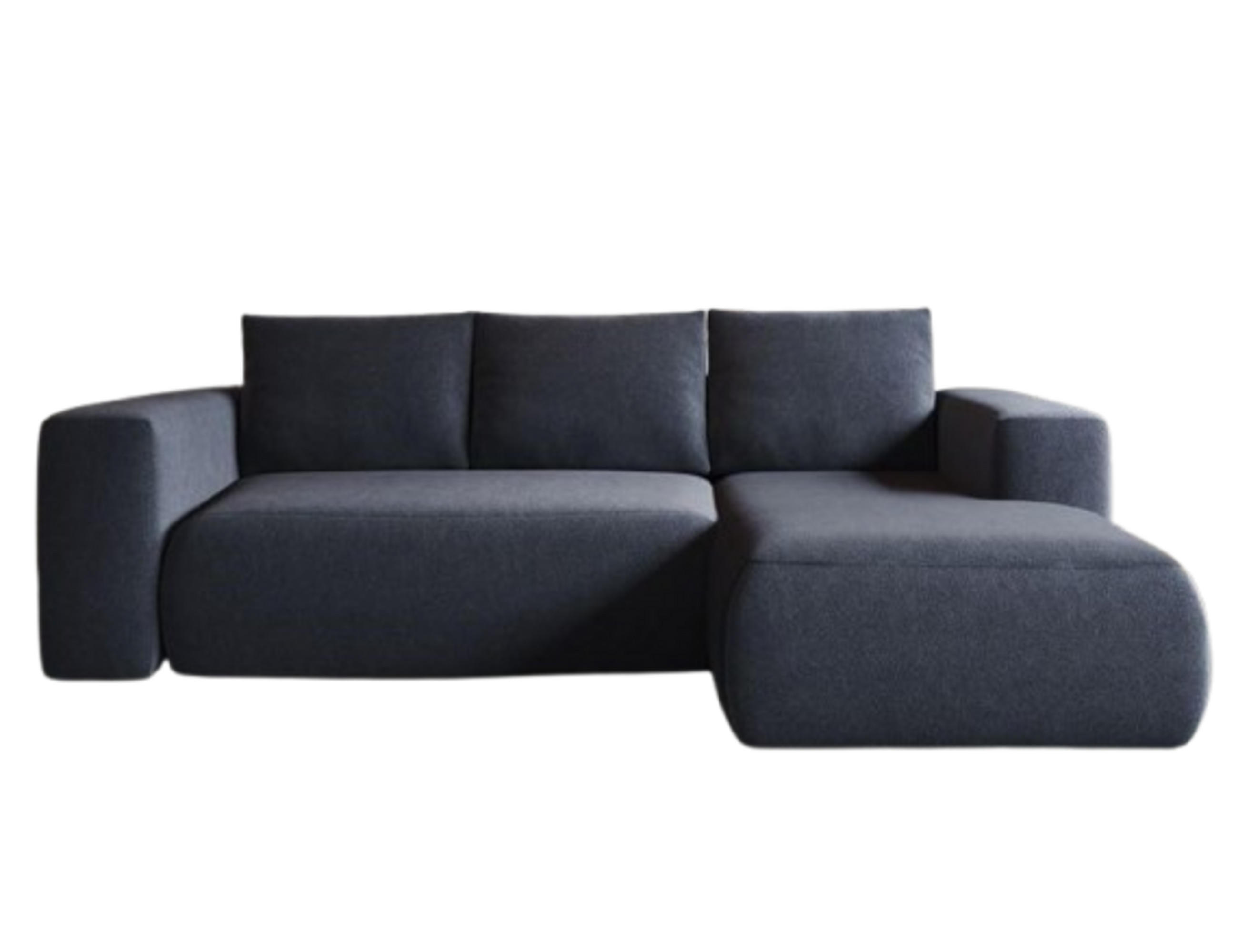 ECKSOFA LAMBI, Marineblau - Castel 79 - Dunkelblau, Textil (266/114cm) - Moderno Meble