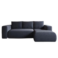 ECKSOFA LAMBI, Marineblau - Castel 79 - Dunkelblau, Textil (266/114cm) - Moderno Meble