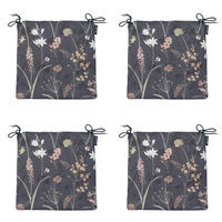 SITZKISSEN Eco-line - Grau - 40/40/4,5 cm - 4er-Set - Grau, Textil (40/4/40cm) - Madison