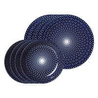 TAFELSERVICE Royal Reiko blau-weiß 8er Set - Blau/Weiß, Keramik (1/1/1cm) - Ritzenhoff Breker
