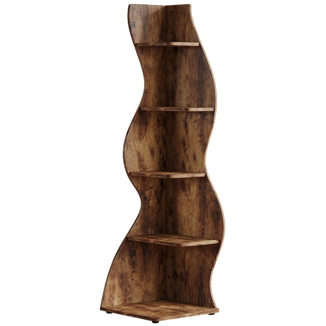 ECKREGAL 5 Ebenen 180 x 60 x 35 cm Holz Braun - Braun, Holz (48/179/50cm) - Beauniv