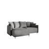 ECKSOFA Betto - Grau, Holzwerkstoff/Textil (221/148cm) - Fun Möbel