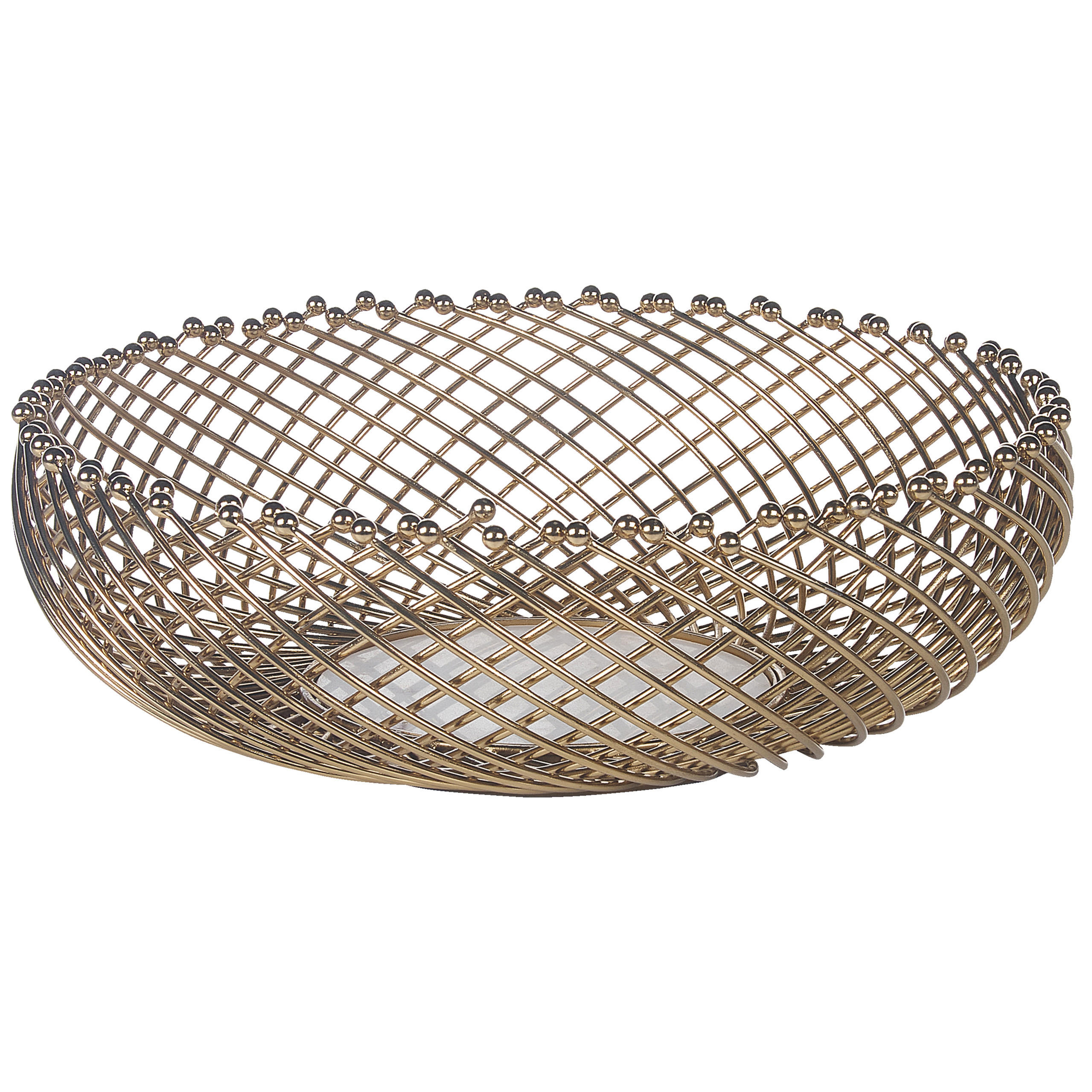 DEKOSCHALE Metall gold Baliung - Goldfarben, Metall (15cm) - Beliani