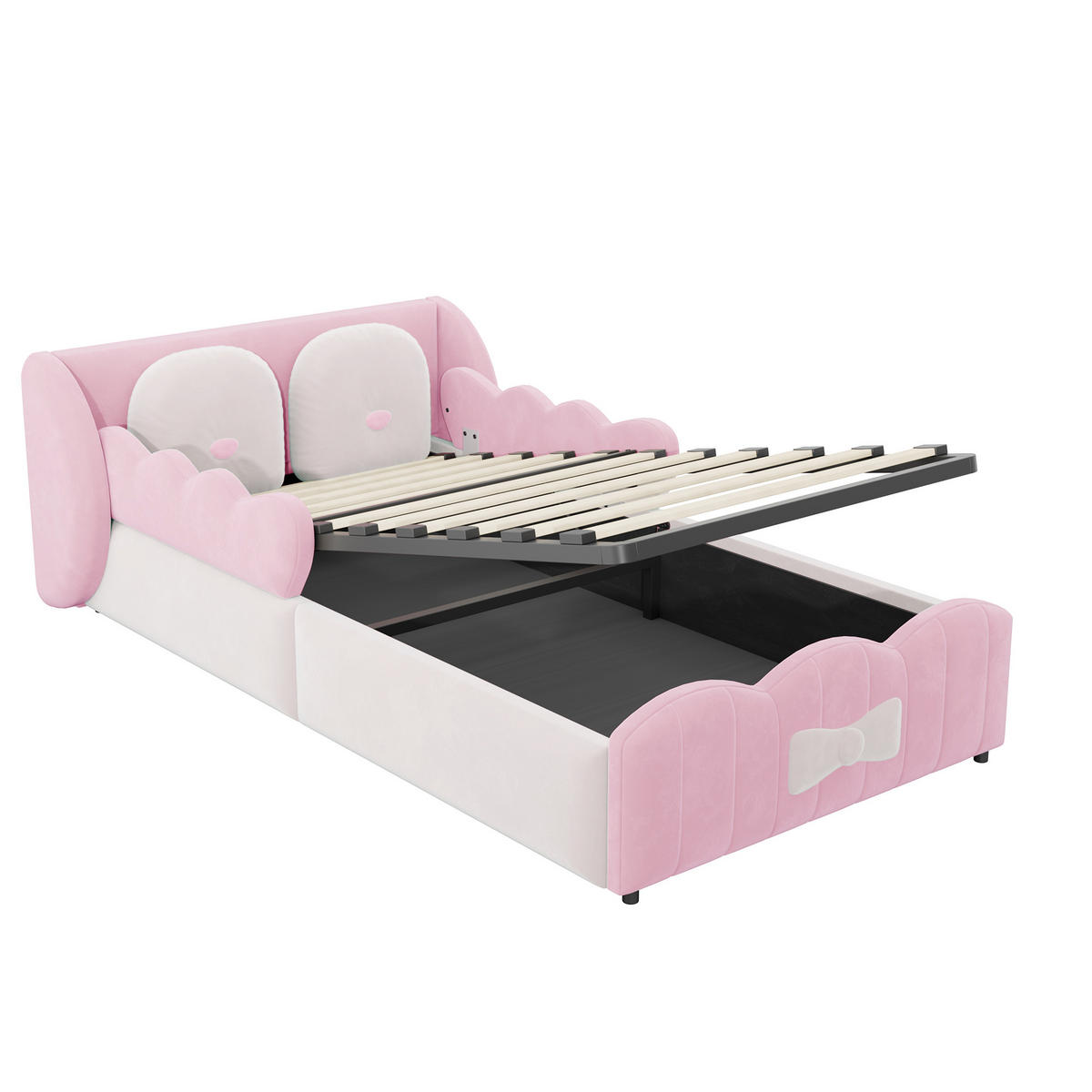 KINDERBETT 90/200 cm Rosa - Pink, Textil