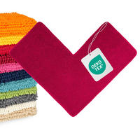 ECKBADEMATTE PARIS - Beere, Textil (100/100cm) - WohnDirect