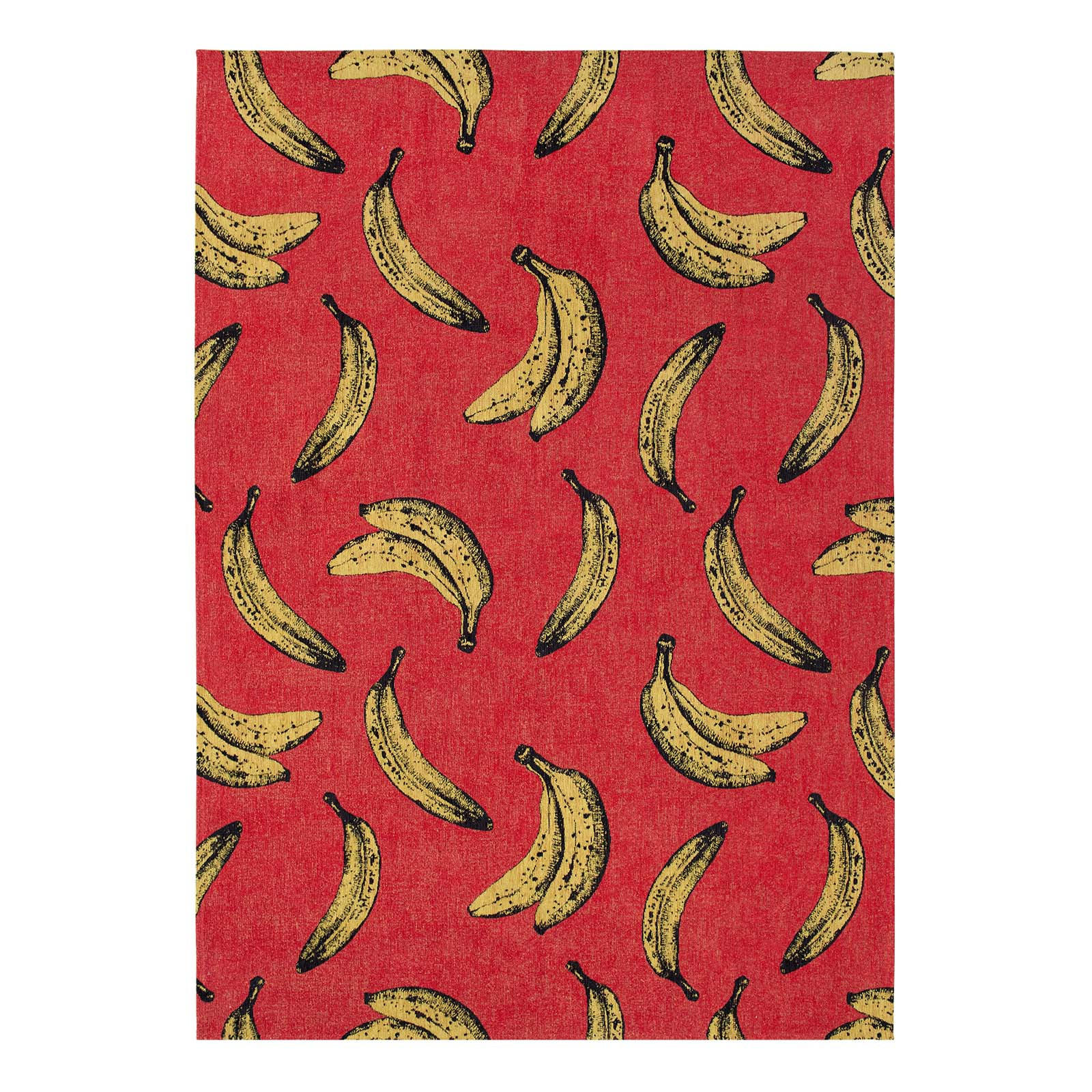 TEPPICH Miami Red Pop Banana 240/340 cm - Rot, Textil (240/340cm) - Louis De Poortere